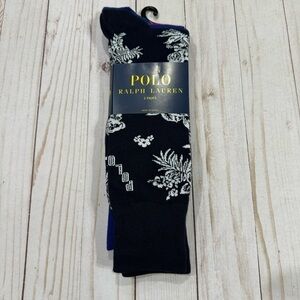 Polo Ralph Lauren‎ 2 pairs of socks Hawaiian Stripes Shoe Sizes 6-12.5 Men